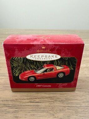 Hallmark ornament keepsake 1997 Corvette red